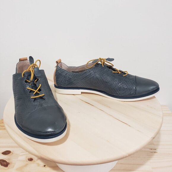 Pikolinos Oxford Shoes Women's Size 41 Navy Blue Lace up Classic Casual Academia - Picture 9 of 13